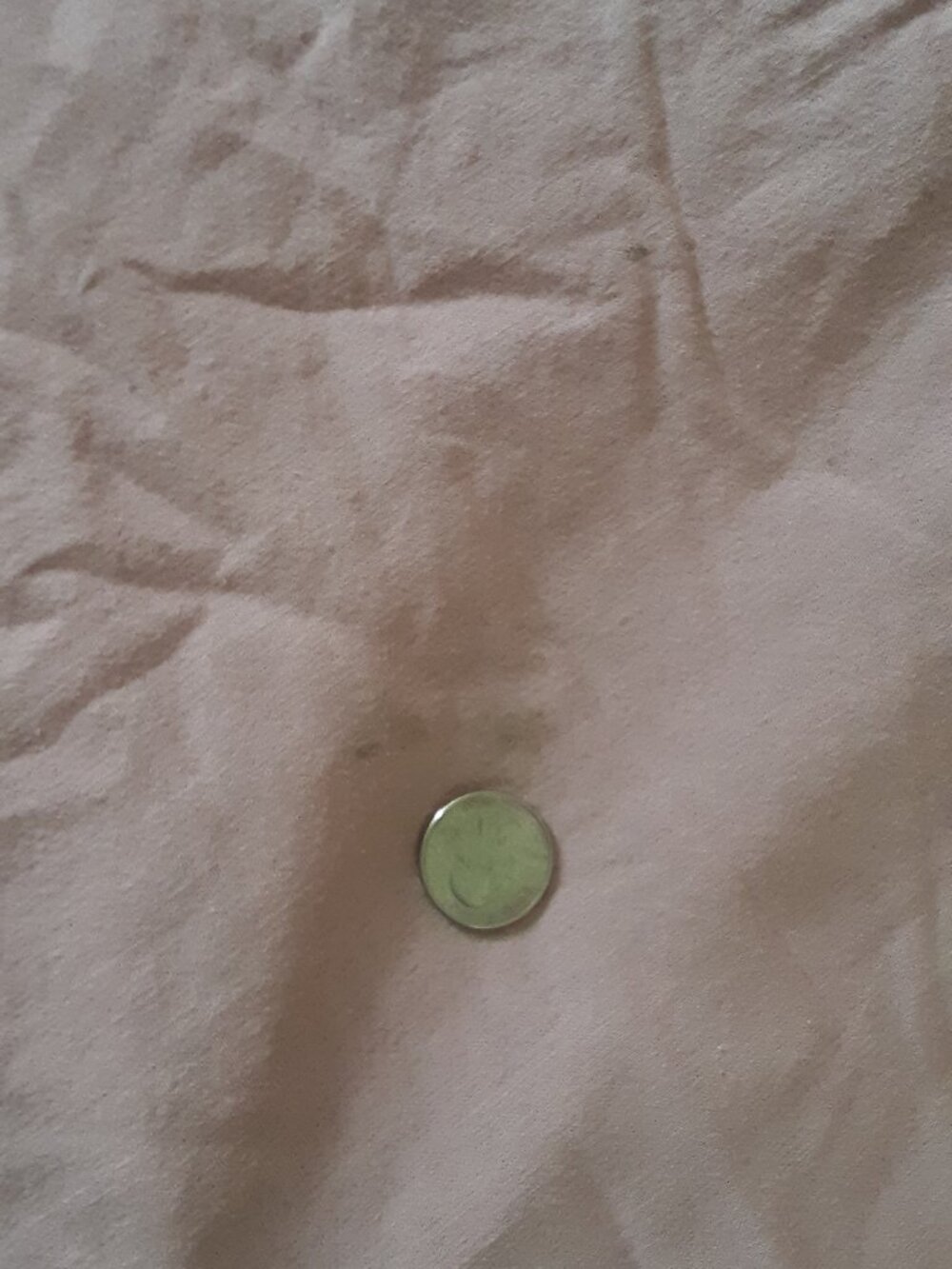 Tahari MAUVE KING Linen Blend Duvet Cover Set.2 Shams. FLAW - Picture 4 of 5